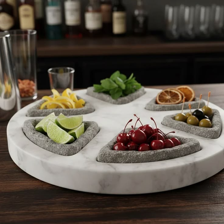 15 Bar Garnish Tray Ideas for a Stylish Home Bar Setup